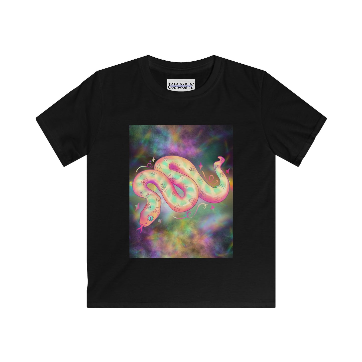 Vibrant Youth Tee with Colorful Snake Design, Cool Kids Shirt, Trendy Graphic Tee, Fun Summer Apparel, Unique Gift for Youngsters