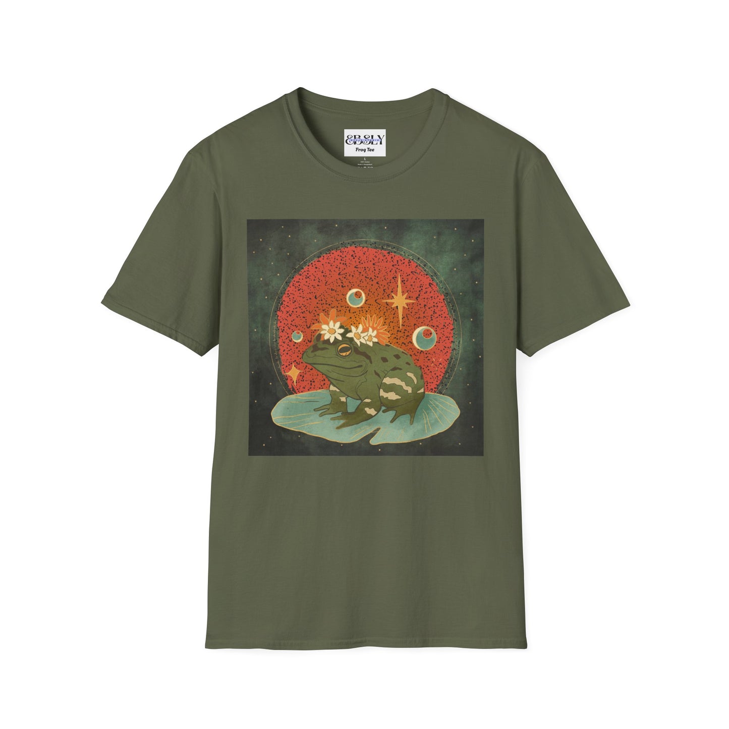 Whimsical Frog Unisex Softstyle T-Shirt - Relaxed Vibes, Perfect for Nature Lovers, Eco-Friendly Gift, Casual Wear, Everyday Comfort