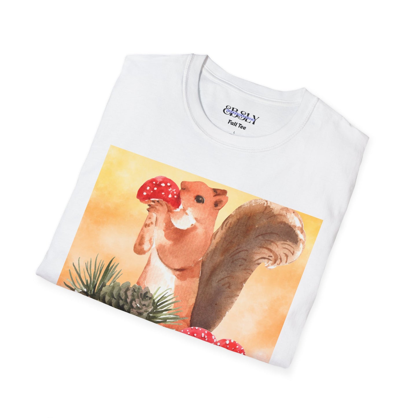 Whimsical Squirrel Art T-Shirt, Cute Squirrel Tee, Nature Lover Gift, Fun Graphic Shirt, Casual Everyday Wear, Birthday Gift