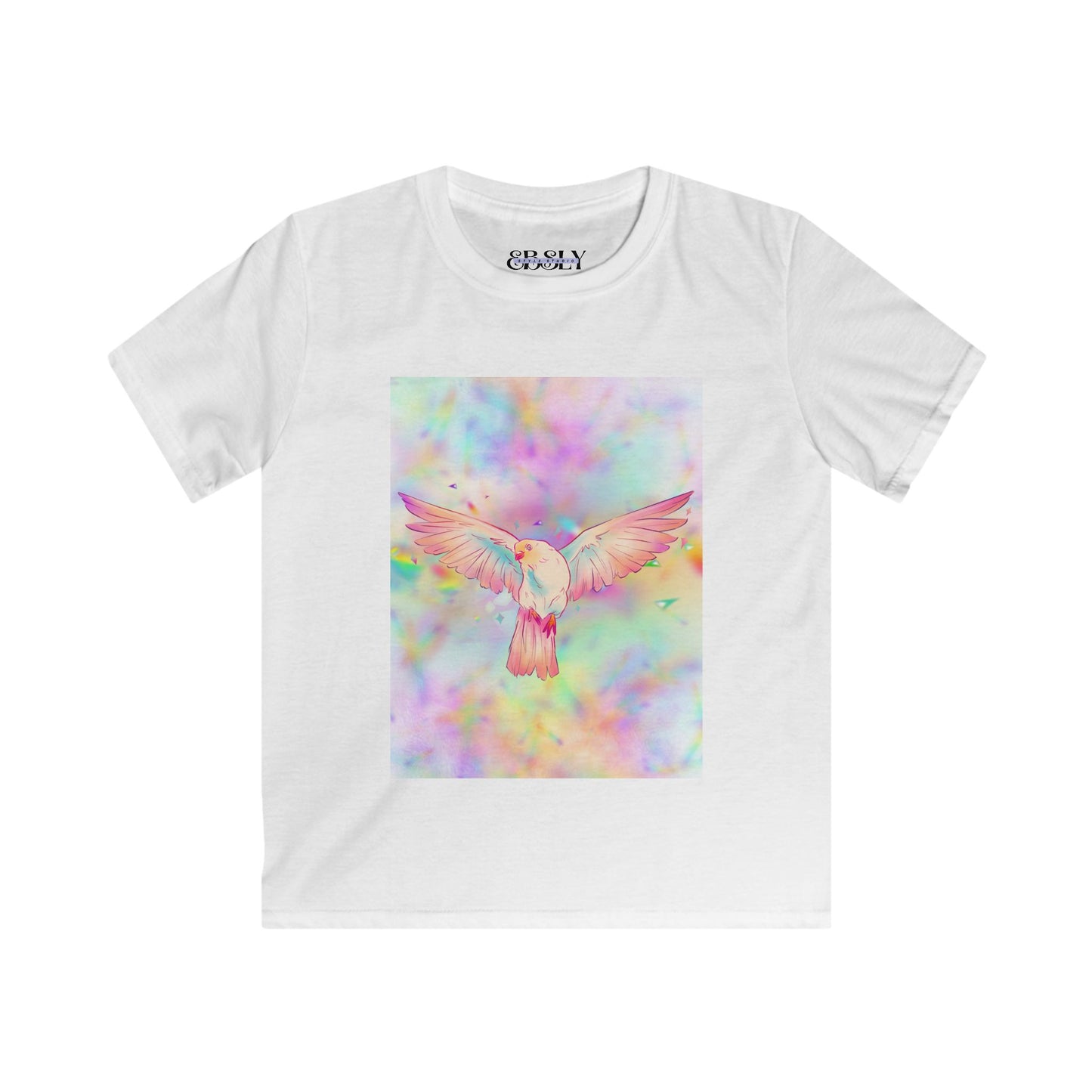 Youth Cotton T-Shirt with Colorful Bird Design, Kids Tee, Youth Apparel, Gift for Nature Lovers, Casual Wear, Birthday Gift