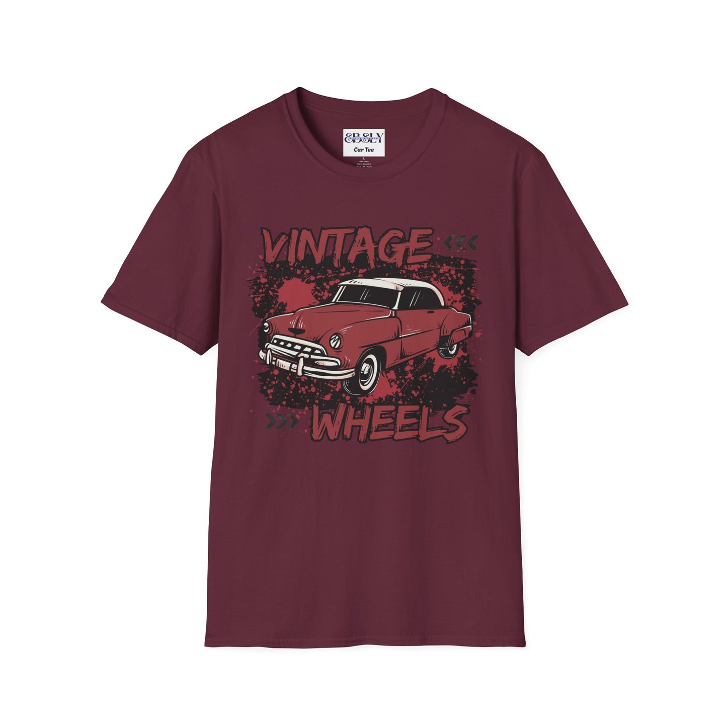 Vintage Car T-Shirt, Retro Automotive Tee, Gift for Car Lovers, Classic Car Enthusiast Apparel, Unique Vintage Wheels Shirt