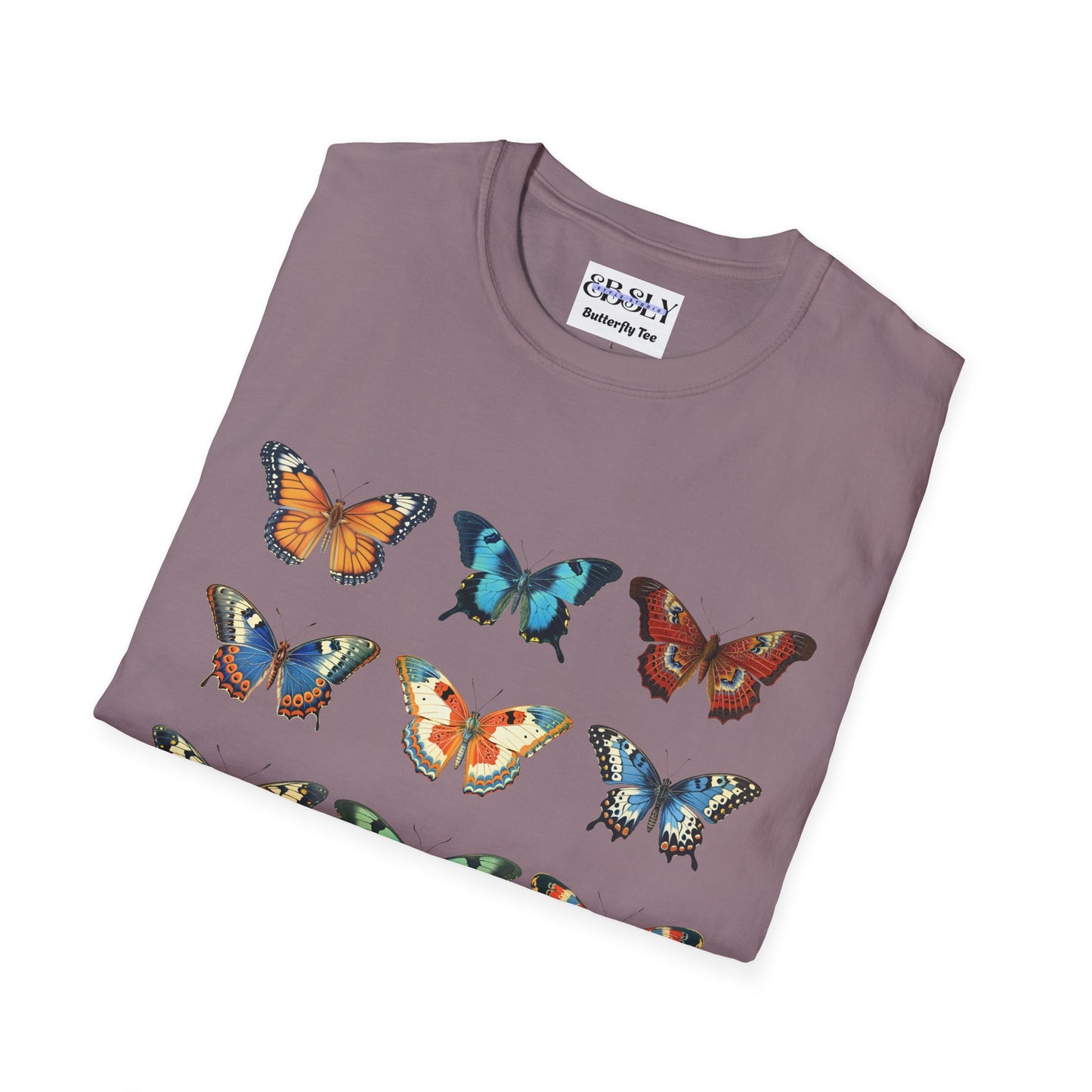 Butterfly Print Unisex T-Shirt, Nature Lovers Tee, Gift for Her, Birthday Shirt, Eco-Friendly Fashion, Summer Wardrobe Essential