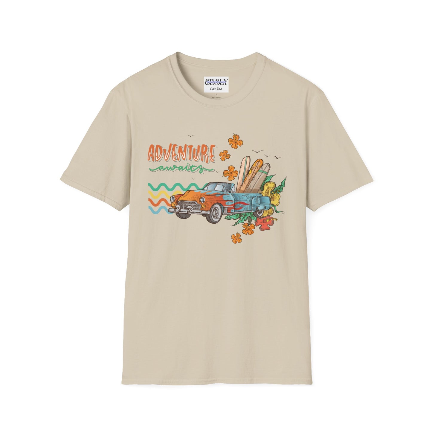Unisex Adventure Graphic T-Shirt - Fun Travel Tee, Summer Vacation Shirt, Gift for Road Trip Lovers, Retro Car Design, Casual Wear