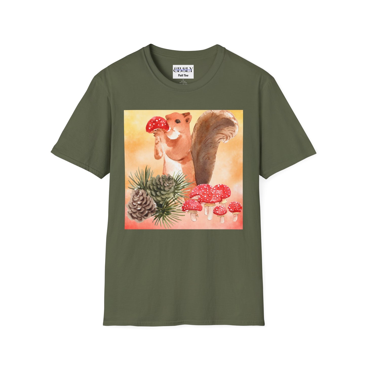 Whimsical Squirrel Art T-Shirt, Cute Squirrel Tee, Nature Lover Gift, Fun Graphic Shirt, Casual Everyday Wear, Birthday Gift