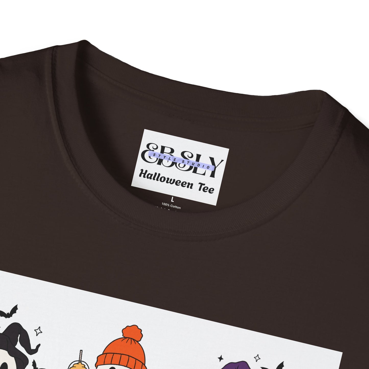 Cute & Spooky Ghosts Unisex Softstyle T-Shirt, Halloween Tee, Fall Fashion, Cute Ghost Shirt, Trick or Treat Apparel