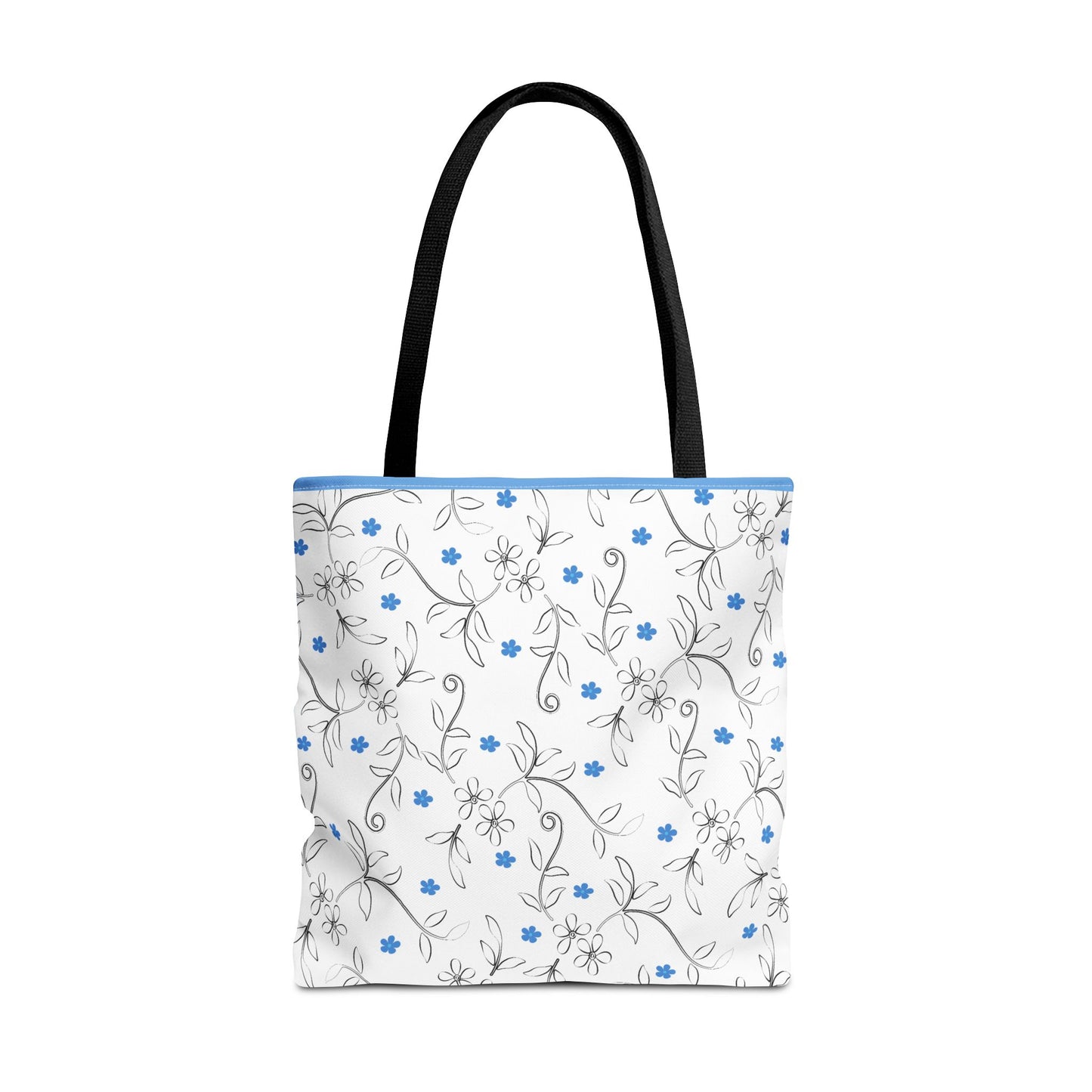 Floral Print Tote Bag, Stylish Reusable Bag for Everyday Use, Eco-Friendly Gift for Moms, Shopping and Travel Essentials, Cute Floral Design