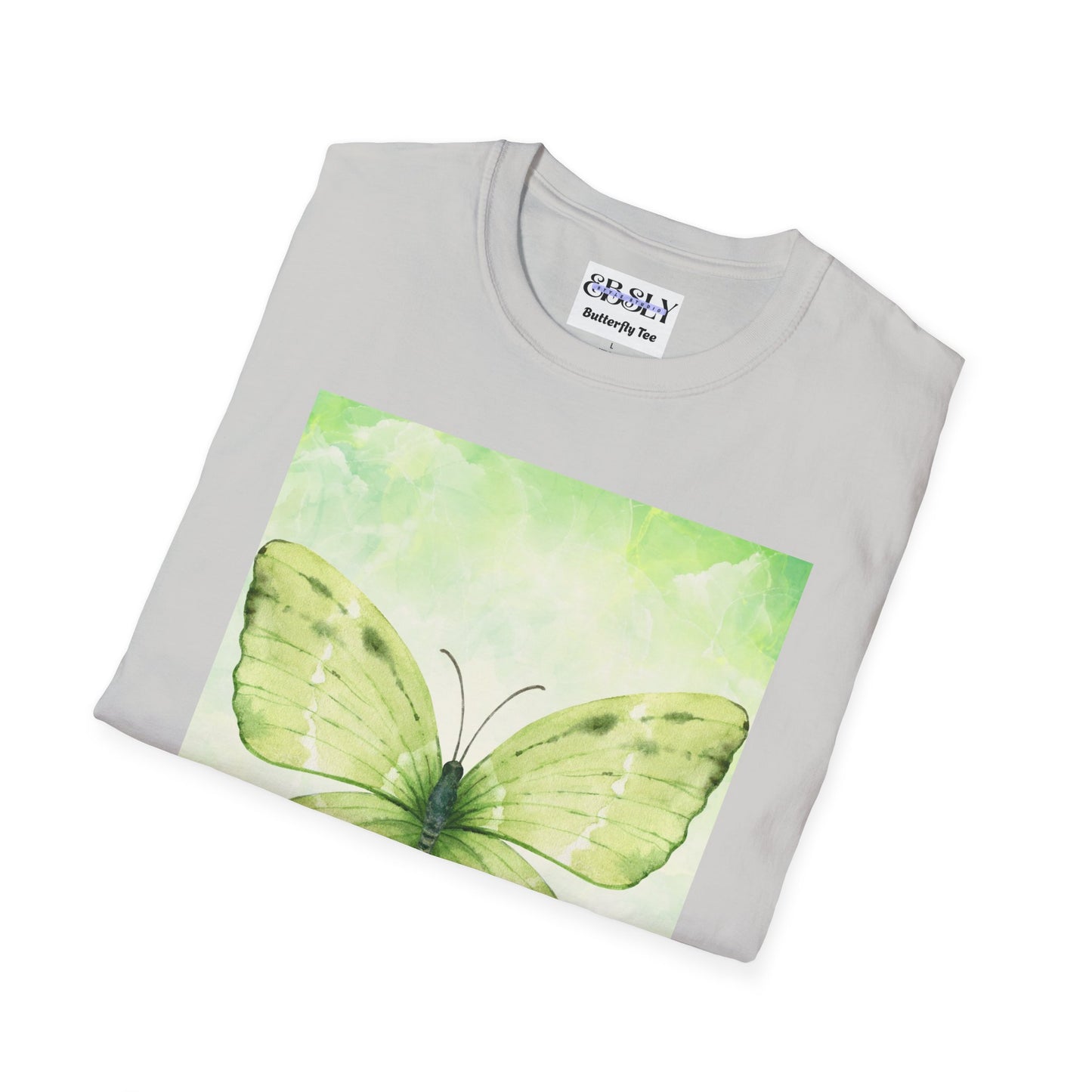 Butterfly Nature Unisex Softstyle T-Shirt, Eco-friendly Gift, Spring Fashion, Nature Lover Apparel, Comfortable Everyday Wear
