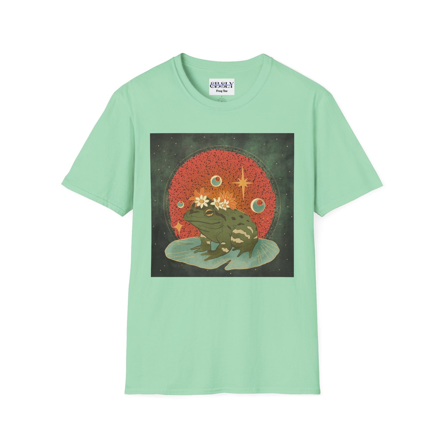 Whimsical Frog Unisex Softstyle T-Shirt - Relaxed Vibes, Perfect for Nature Lovers, Eco-Friendly Gift, Casual Wear, Everyday Comfort