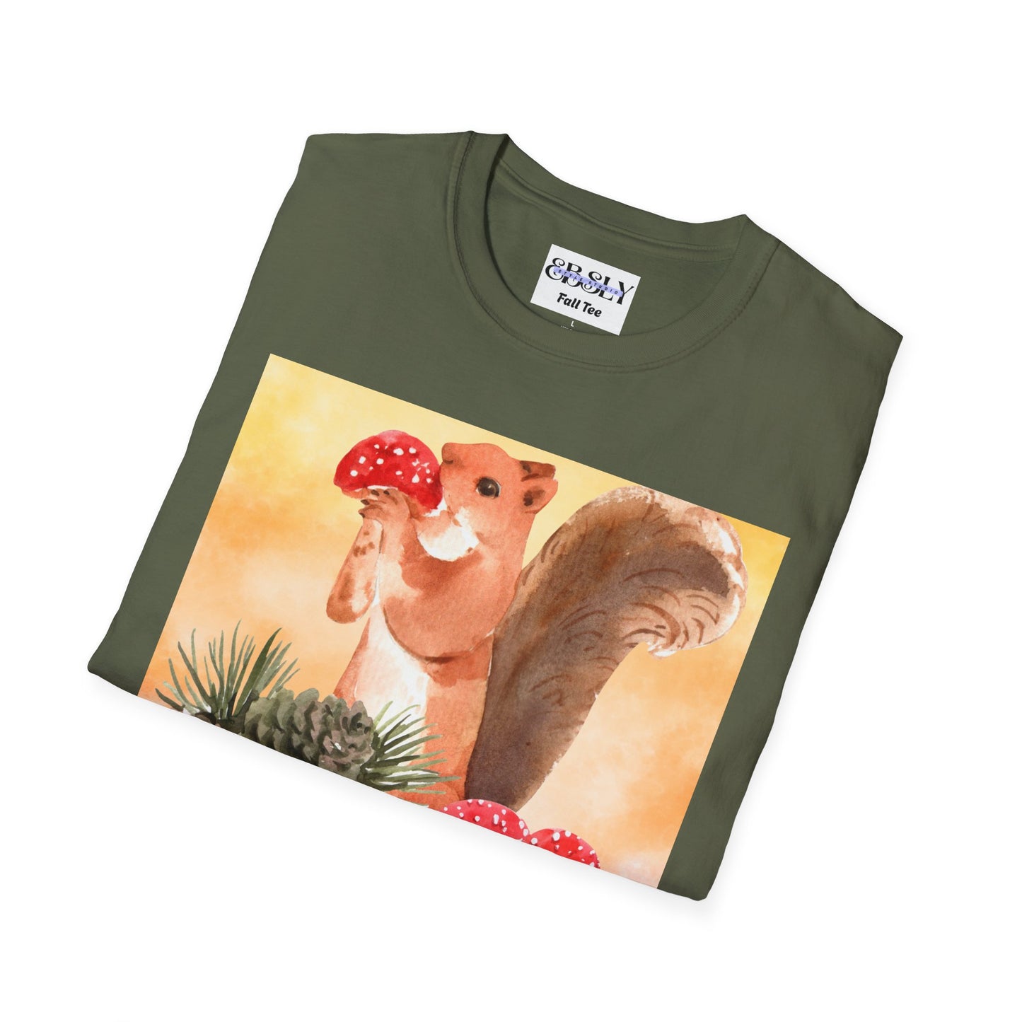 Whimsical Squirrel Art T-Shirt, Cute Squirrel Tee, Nature Lover Gift, Fun Graphic Shirt, Casual Everyday Wear, Birthday Gift