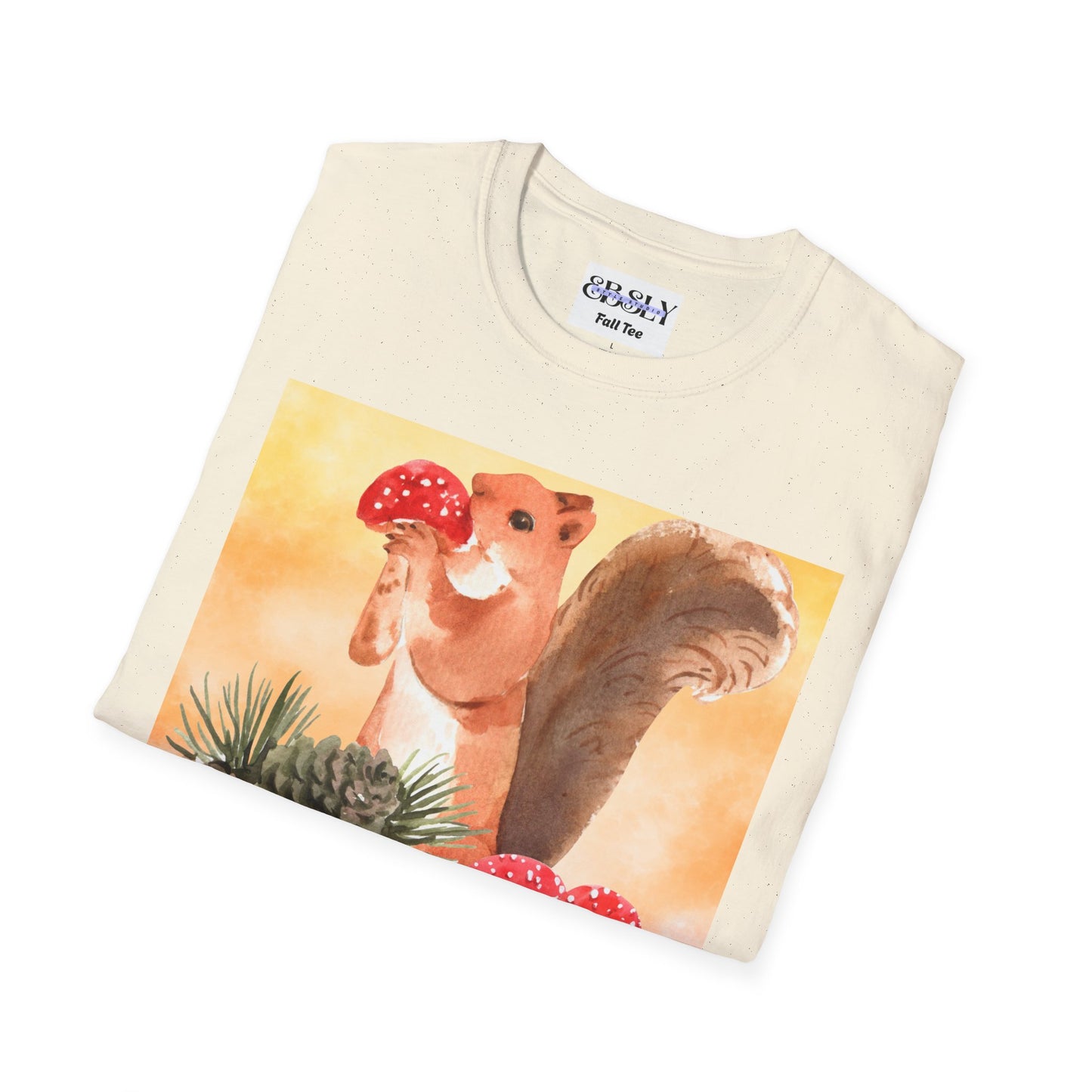 Whimsical Squirrel Art T-Shirt, Cute Squirrel Tee, Nature Lover Gift, Fun Graphic Shirt, Casual Everyday Wear, Birthday Gift