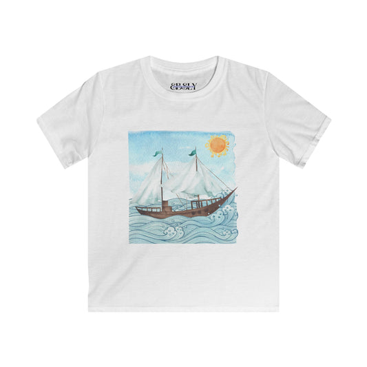Kids Nautical Adventure Tee, Boys & Girls Summer T-Shirt, Beach Fun Shirt, Gift for Young Explorers, Sea-Themed Apparel