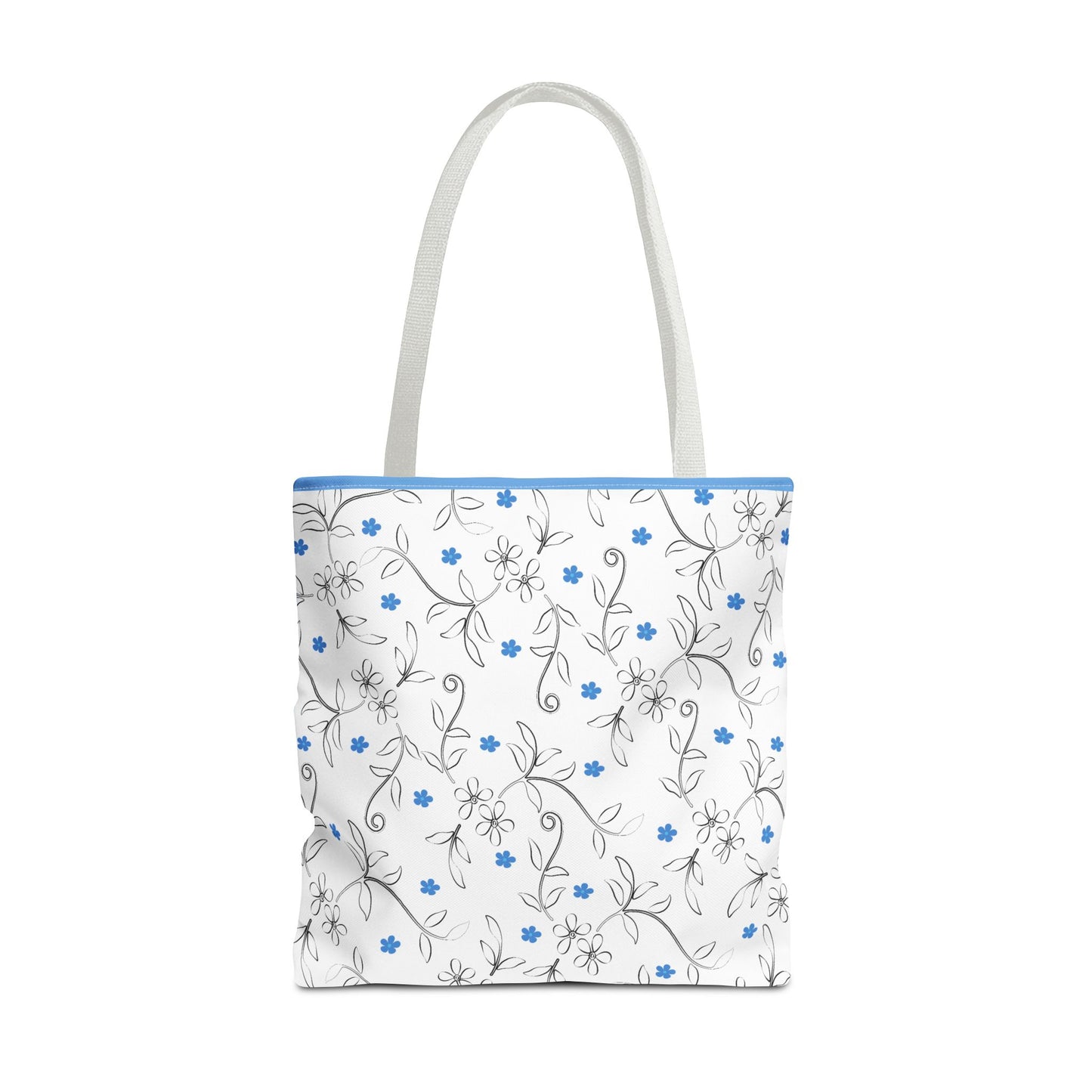 Floral Print Tote Bag, Stylish Reusable Bag for Everyday Use, Eco-Friendly Gift for Moms, Shopping and Travel Essentials, Cute Floral Design