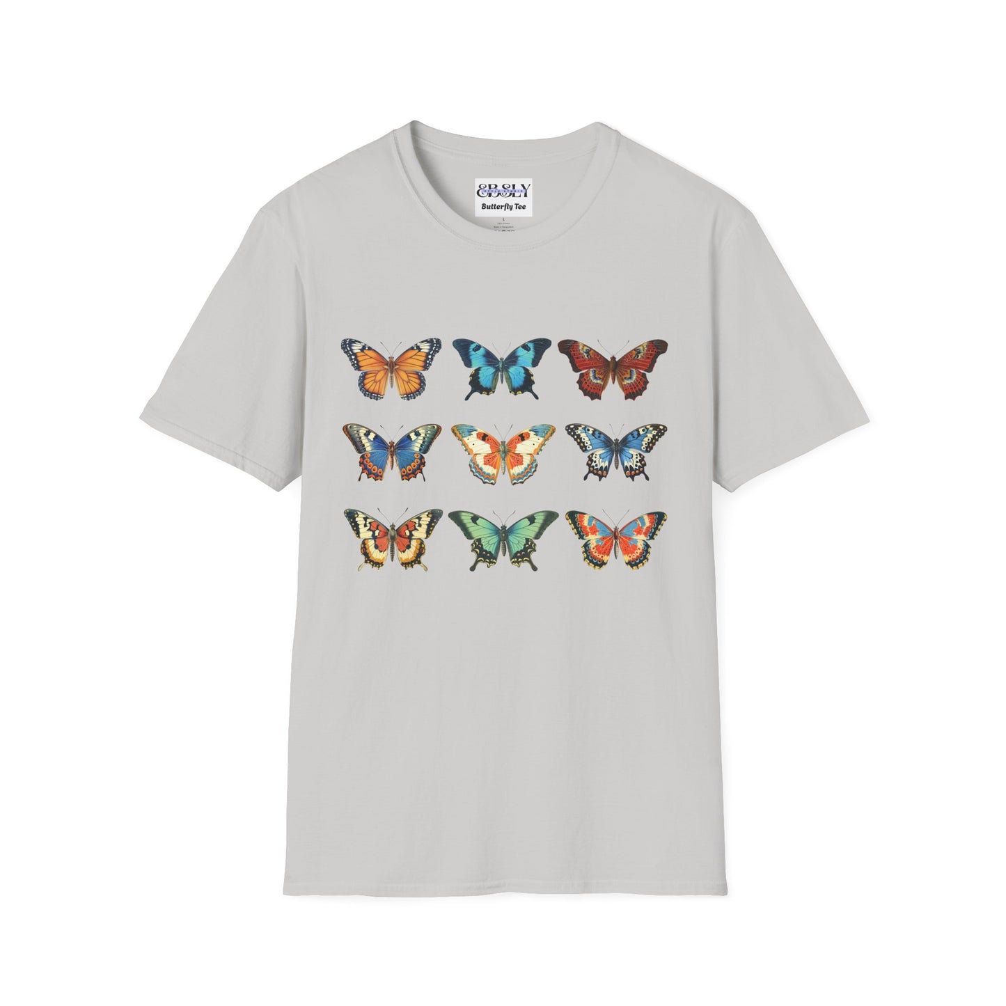 Butterfly Print Unisex T-Shirt, Nature Lovers Tee, Gift for Her, Birthday Shirt, Eco-Friendly Fashion, Summer Wardrobe Essential