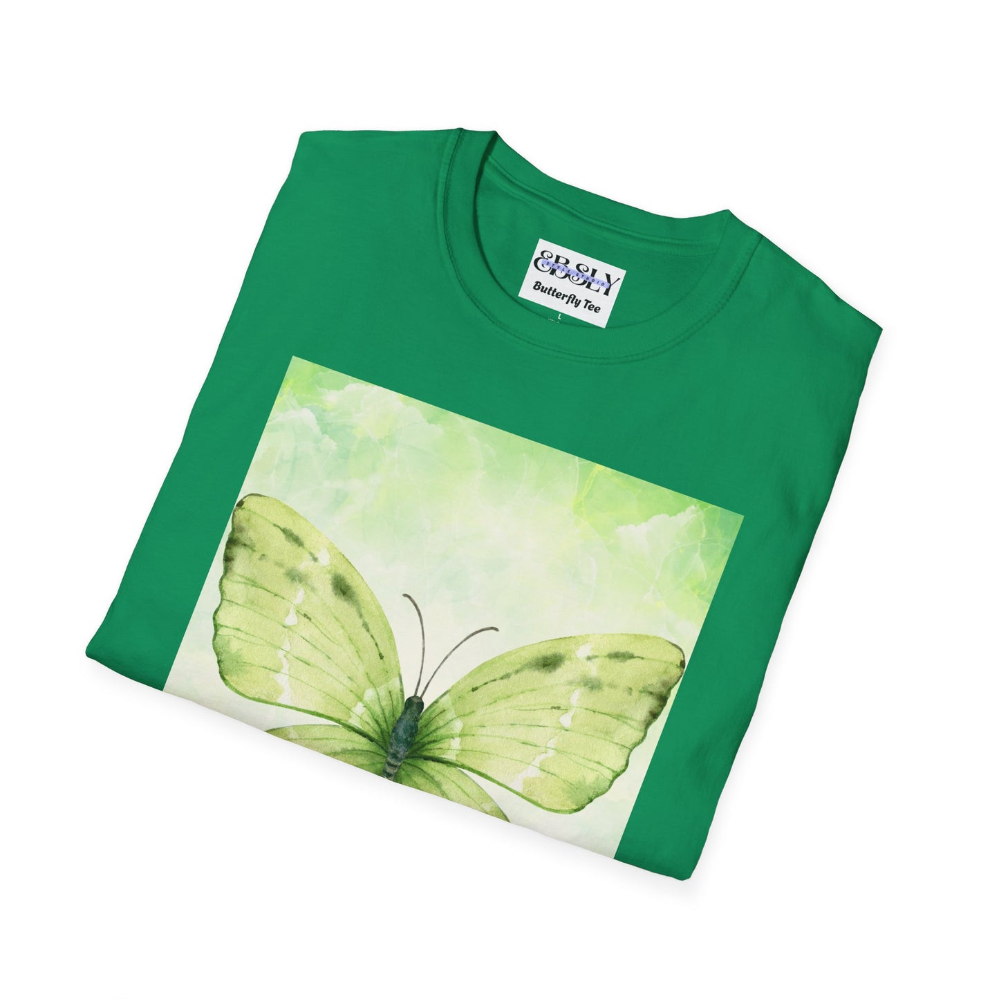 Butterfly Nature Unisex Softstyle T-Shirt, Eco-friendly Gift, Spring Fashion, Nature Lover Apparel, Comfortable Everyday Wear