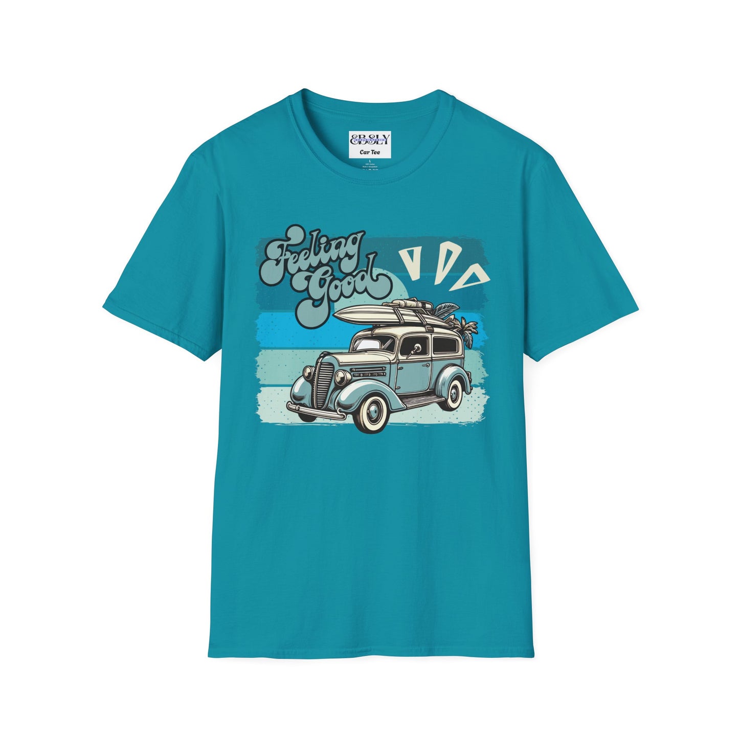 Retro Car Graphic T-Shirt - Vintage Summer Vibes, Perfect for Road Trips, Beach Days, and Casual Outings