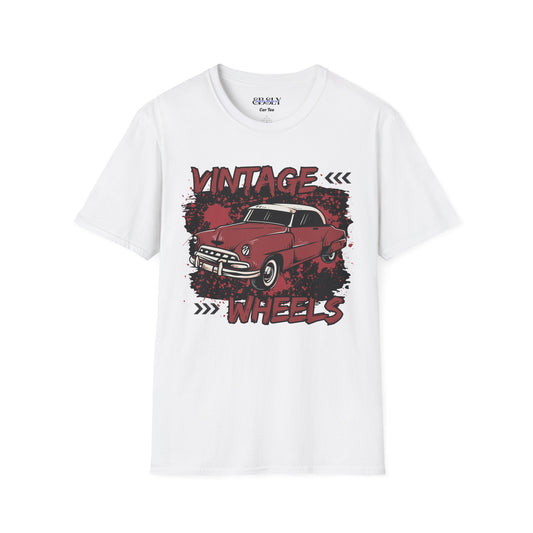 Vintage Car T-Shirt, Retro Automotive Tee, Gift for Car Lovers, Classic Car Enthusiast Apparel, Unique Vintage Wheels Shirt