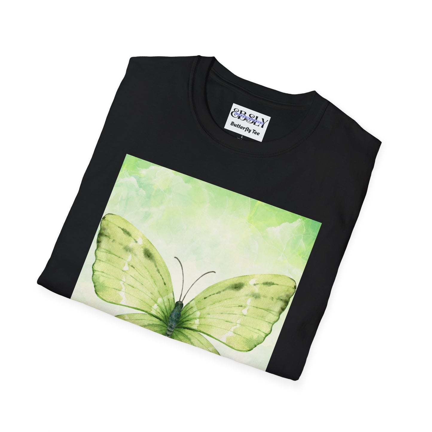 Butterfly Nature Unisex Softstyle T-Shirt, Eco-friendly Gift, Spring Fashion, Nature Lover Apparel, Comfortable Everyday Wear